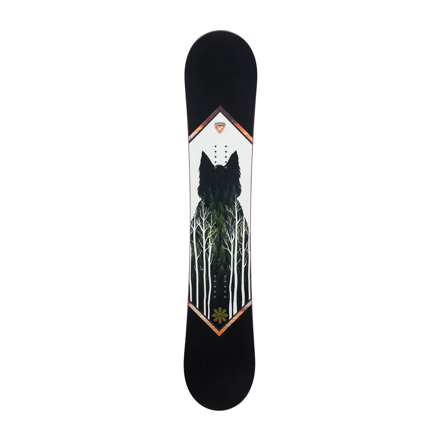 Skis on the Run rents Rossignol Myth in their Snowboard Package.