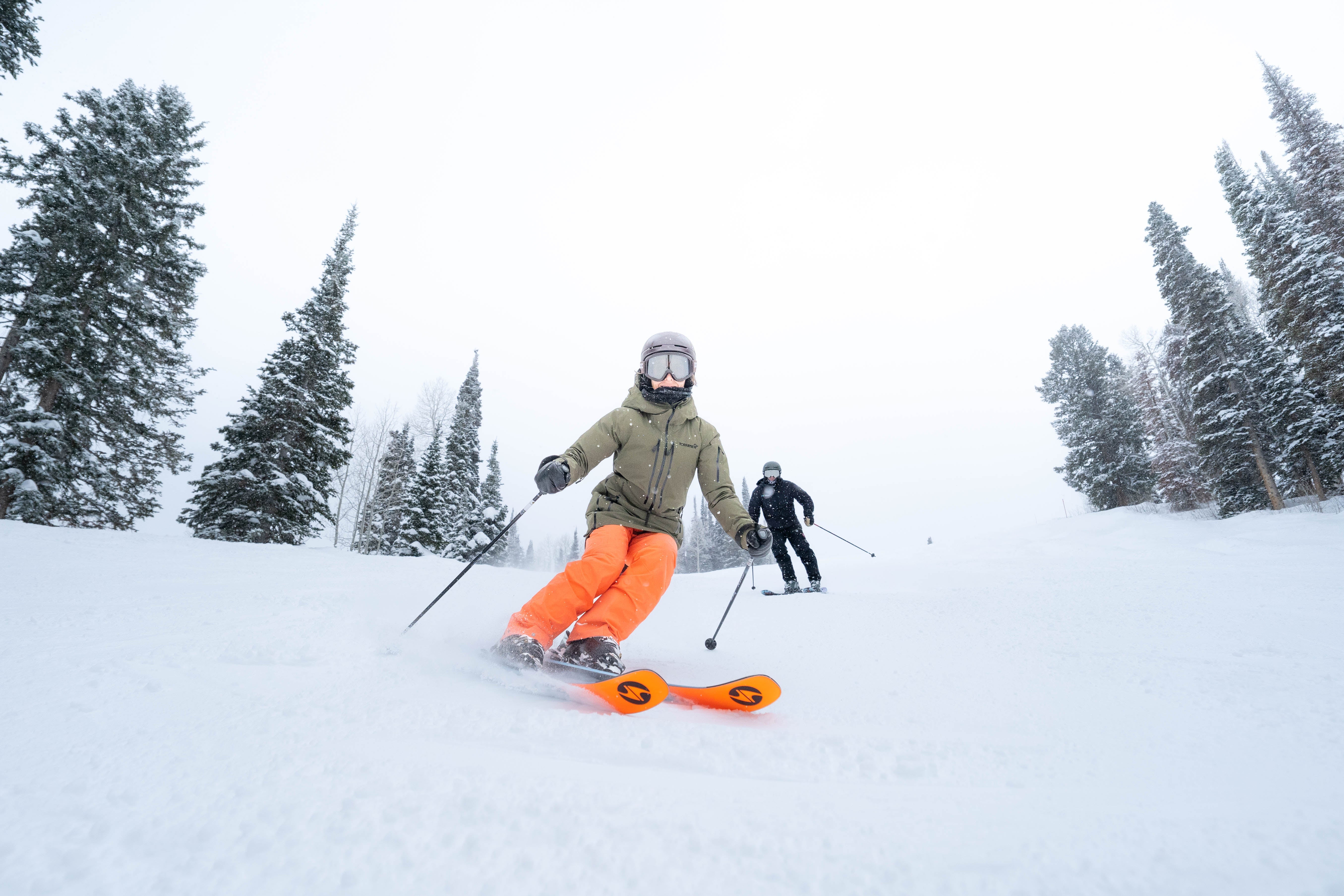 Skis on the Run renter riding on a Platinum Package at Deer Valley Resort