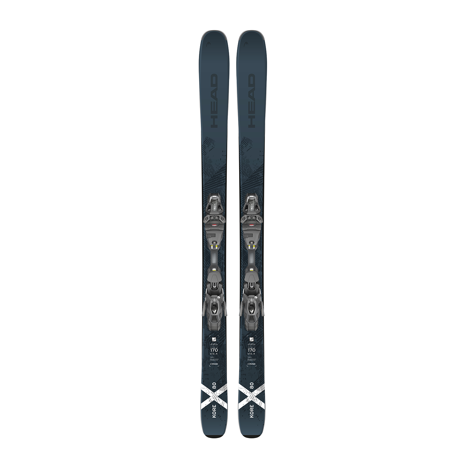 Skis on the Run rents Head Kore x80 skis in Park City and Deer Valley.