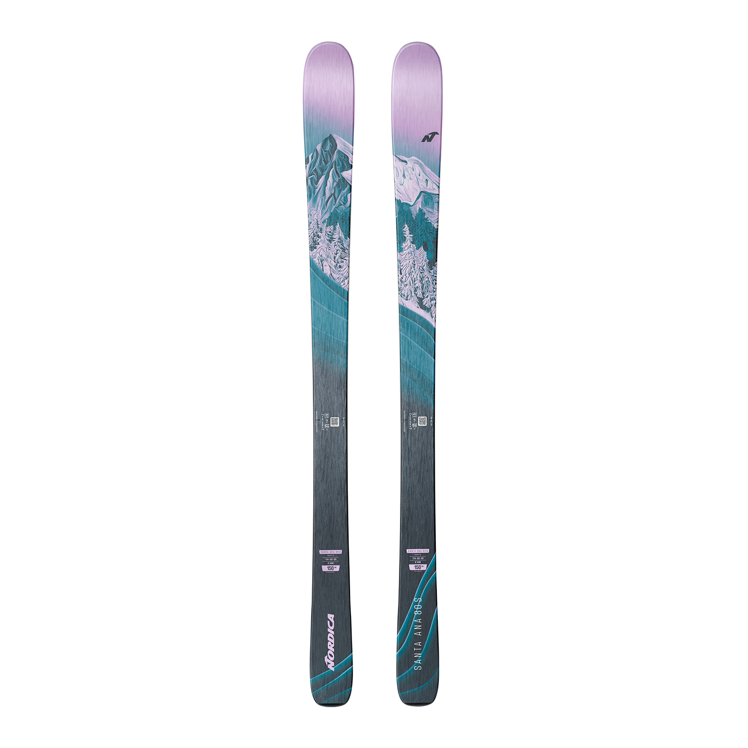 Skis on the Run rents Nordica Santa Ana 80 skis in their Junior Platinum Package.